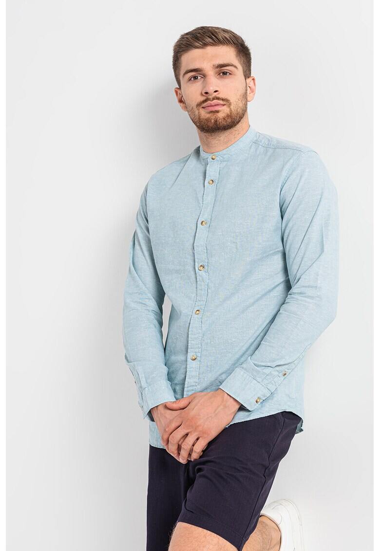 Jack & Jones Вталена риза с лен Summer - Pepit.bg
