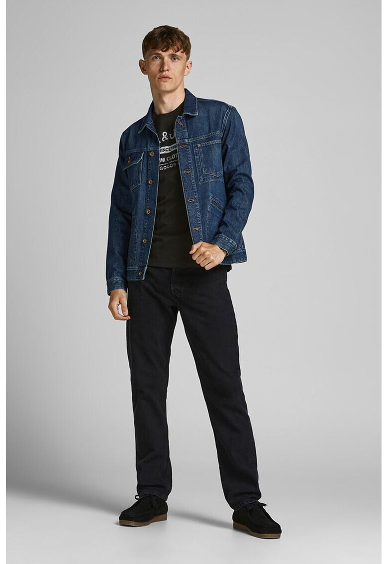 Jack & Jones Вталена тениска с лого - Pepit.bg