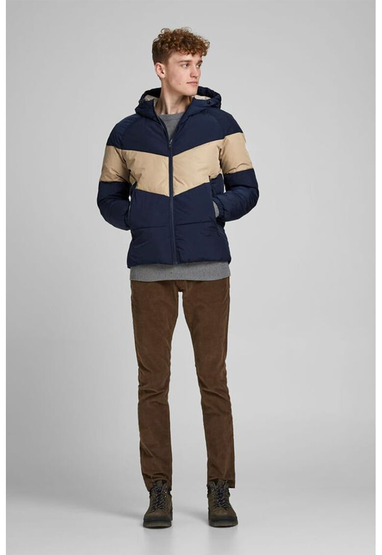 Jack & Jones Зимно яке с цветен блок - Pepit.bg