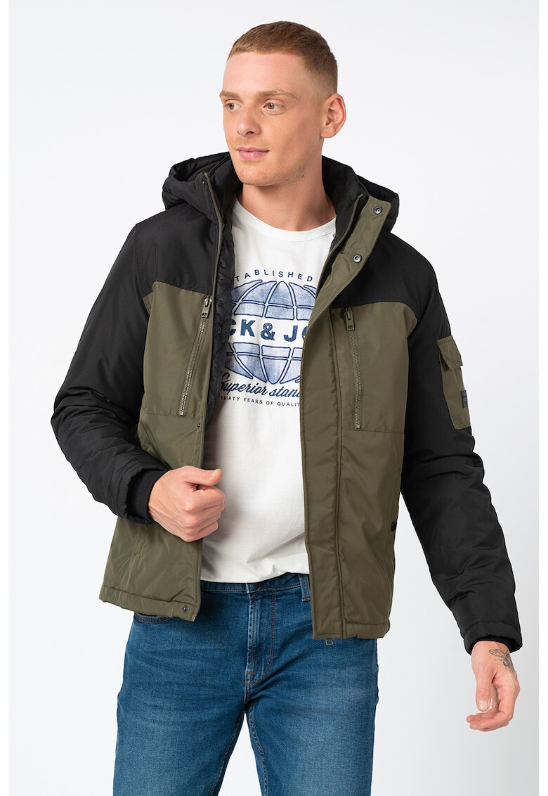 Jack&Jones Зимно яке с качулка цип и капси - Pepit.bg