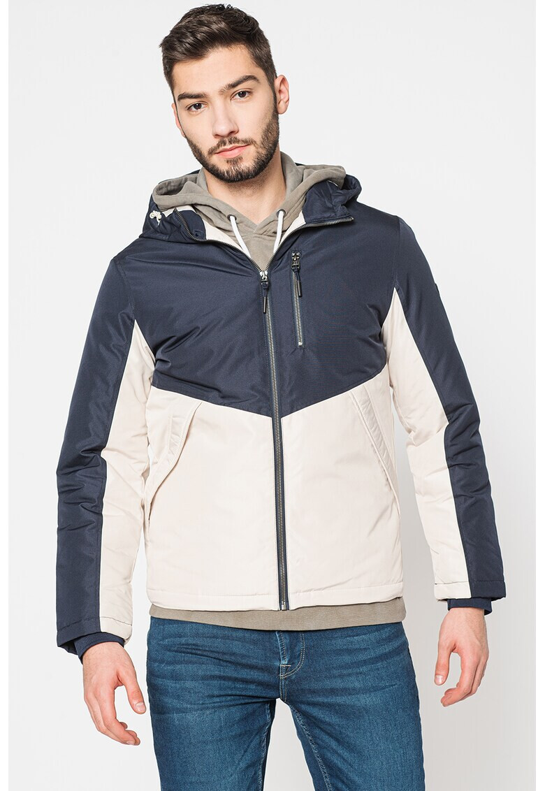 Jack&Jones Jack & Jones Зимно яке с качулка и цветен блок - Pepit.bg