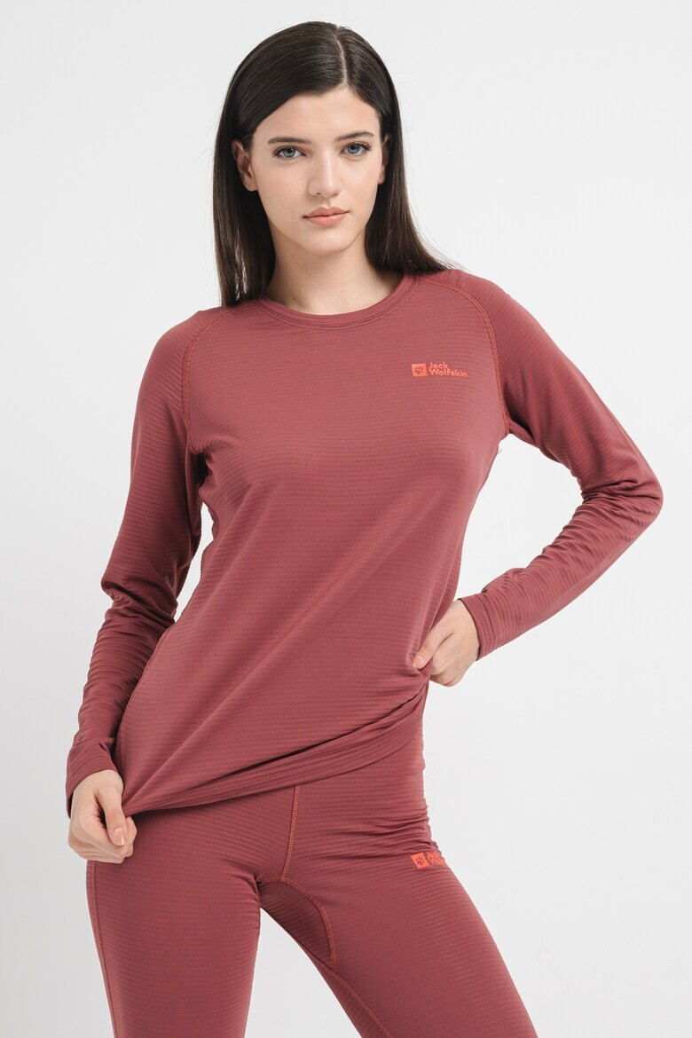 Jack Wolfskin Блуза Infinite Warm с овално деколте - Pepit.bg