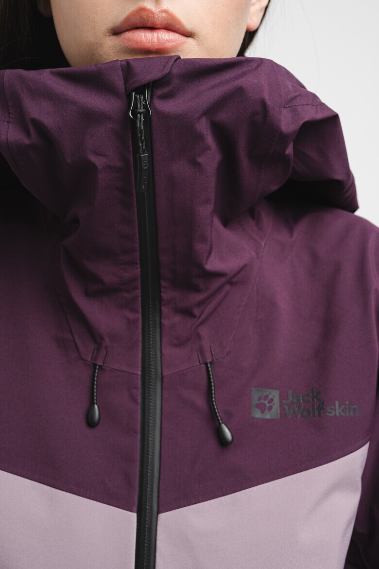 Jack Wolfskin Ски яке с цип и лого - Виолетов - Pepit.bg