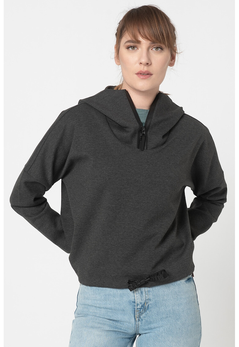 Jack Wolfskin Суитшърт Mercury с къс цип - Pepit.bg
