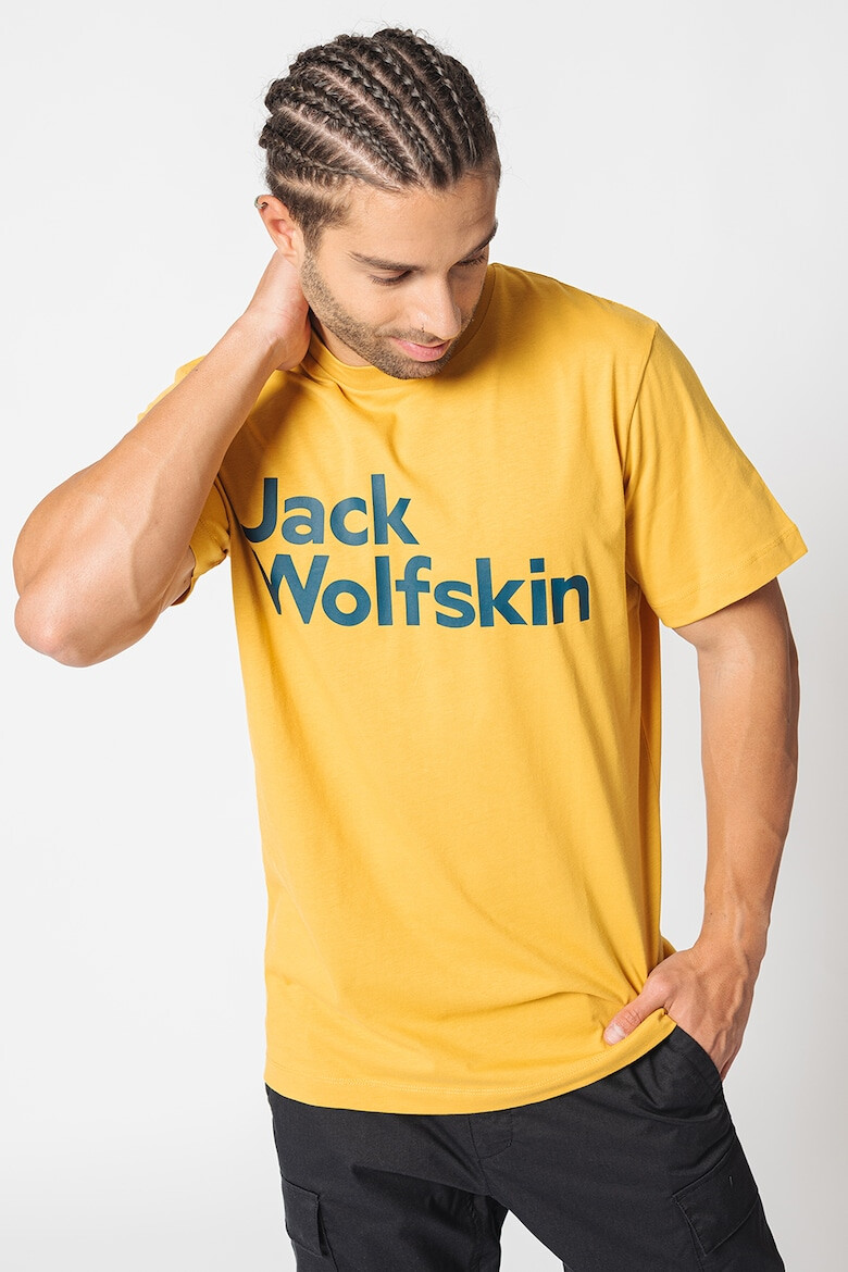 Jack Wolfskin Тениска Brand от органичен памук - Pepit.bg