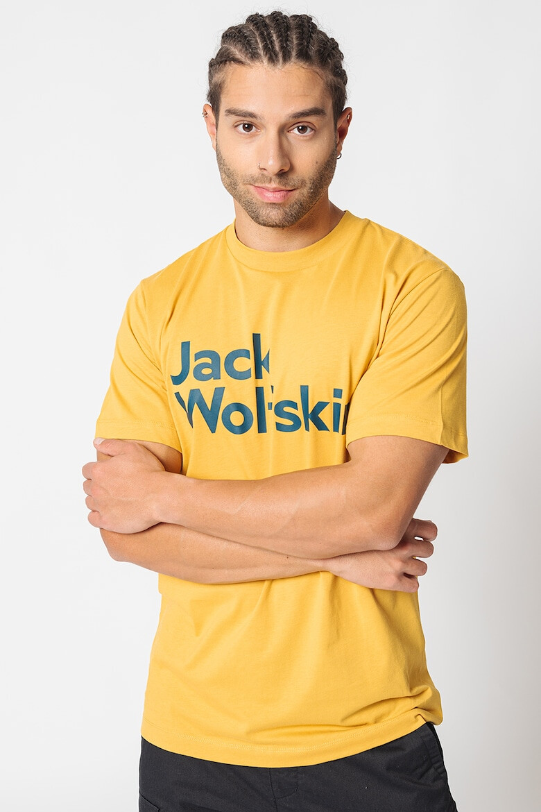 Jack Wolfskin Тениска Brand от органичен памук - Pepit.bg