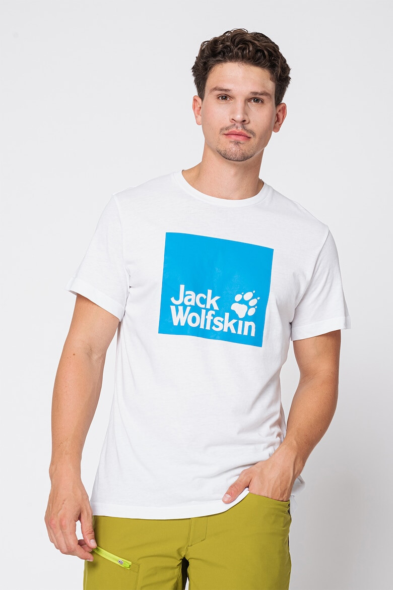 Jack Wolfskin Тениска с органичен памук с лого - Pepit.bg