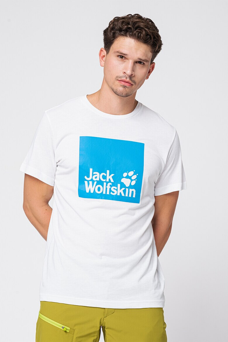 Jack Wolfskin Тениска с органичен памук с лого - Pepit.bg