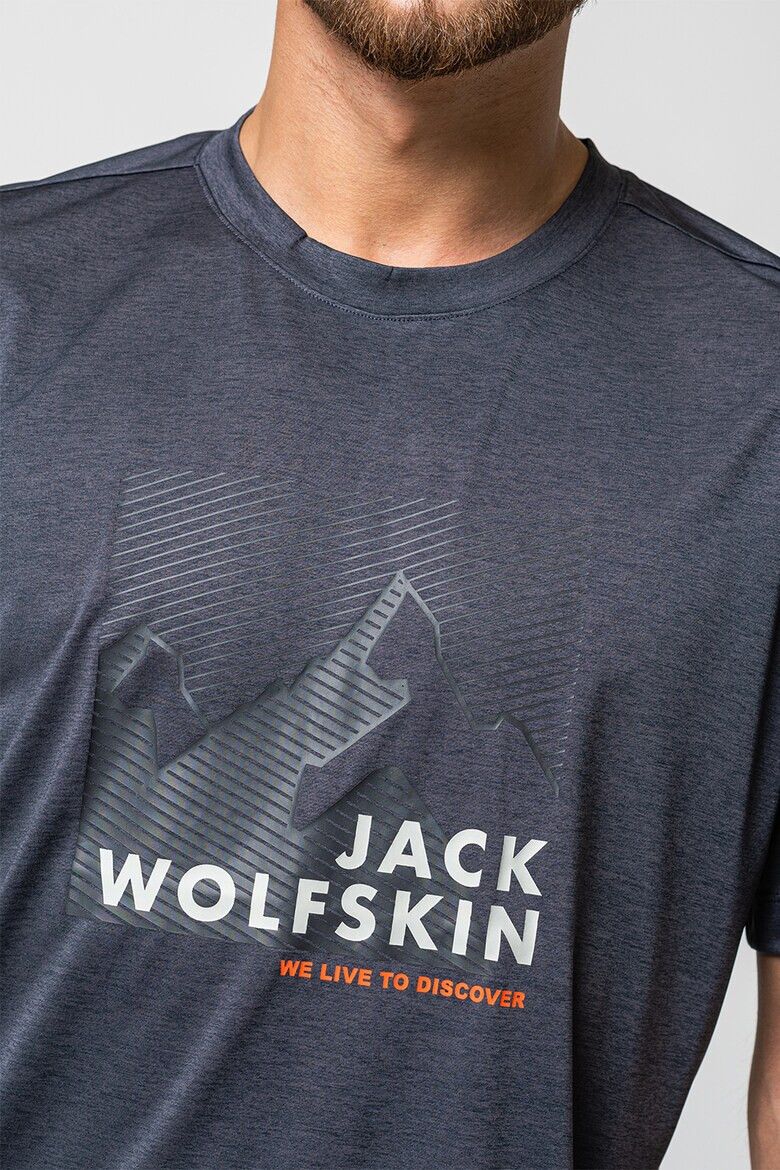 Jack Wolfskin Тениска за хайкинг с лого - Pepit.bg