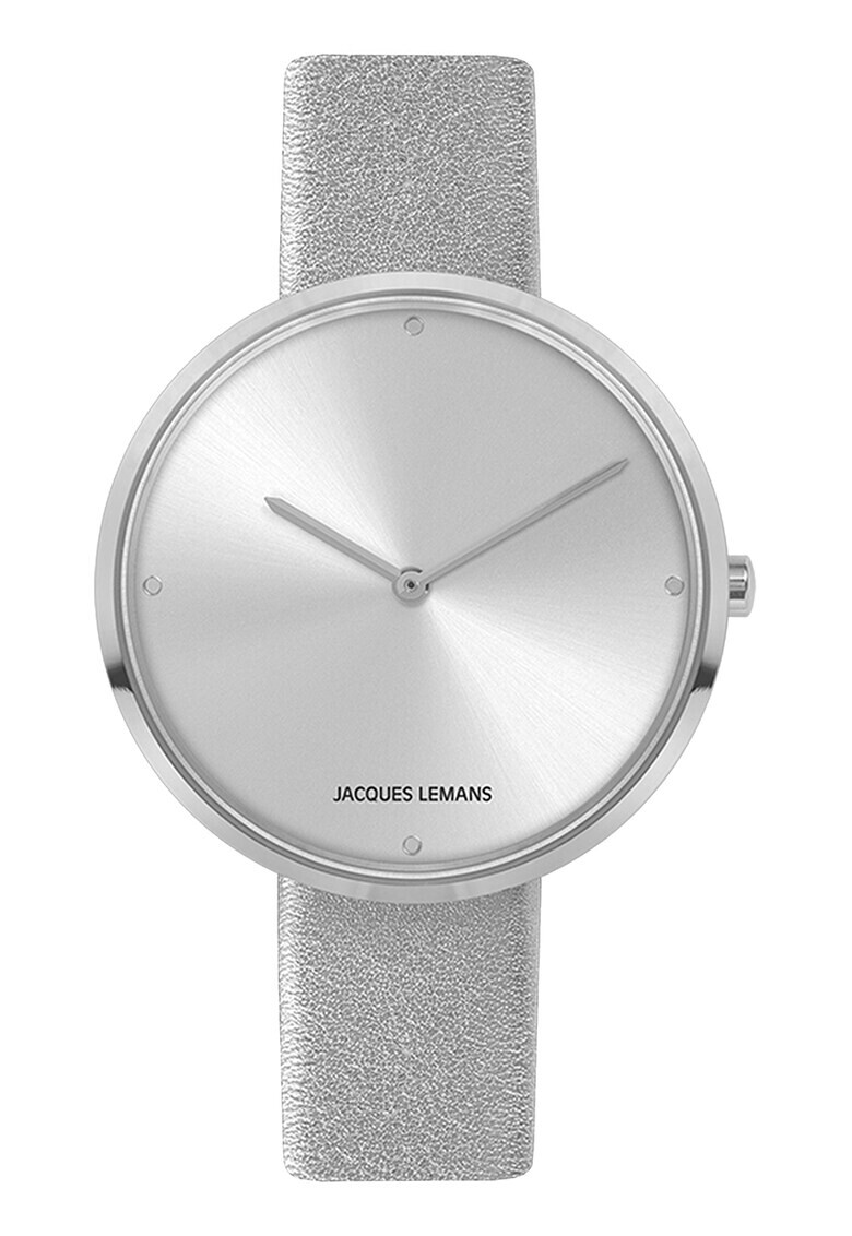 Jacques Lemans Часовник Minimalist с кожена каишка - Pepit.bg