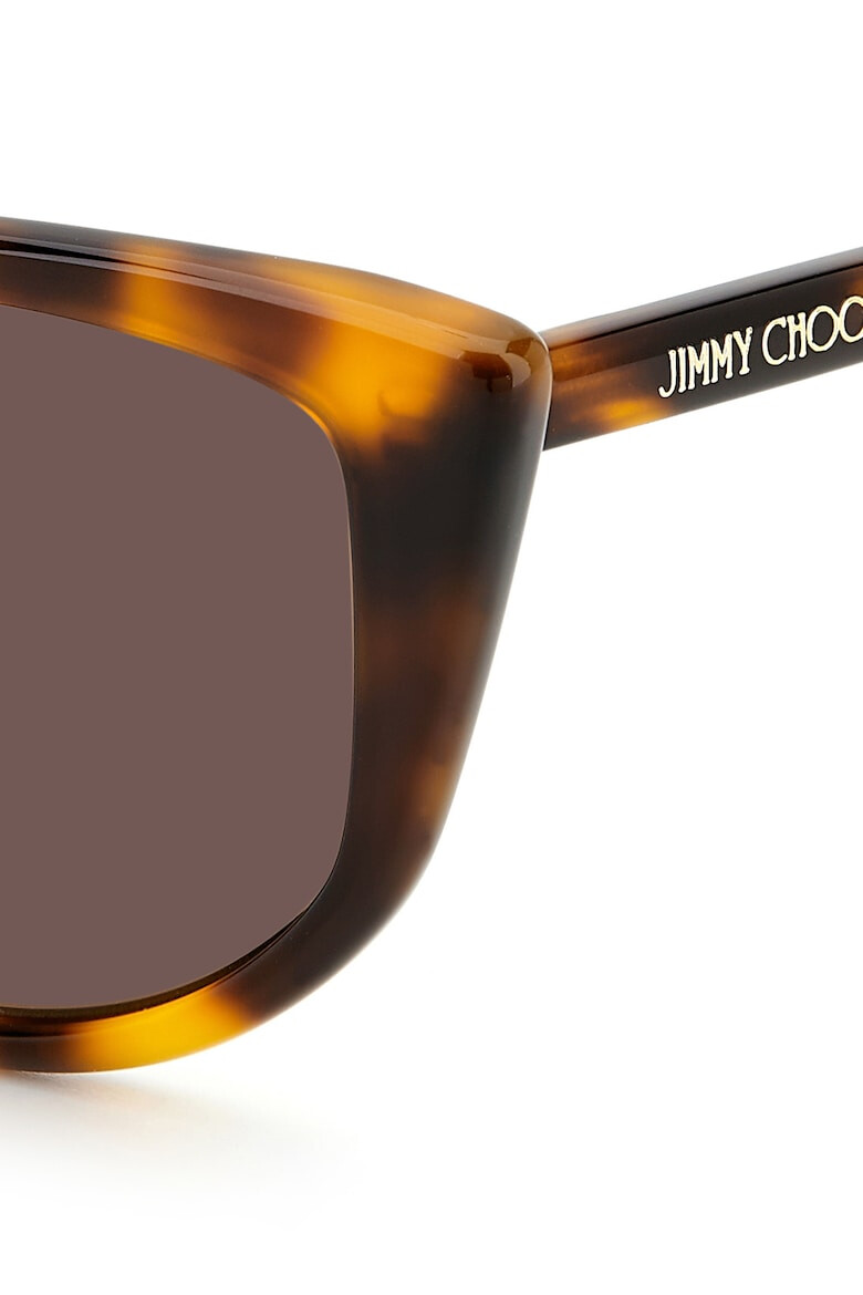 Jimmy Choo Слънчеви очила Nadia Cat-Eye с кафяви нюанси - Pepit.bg