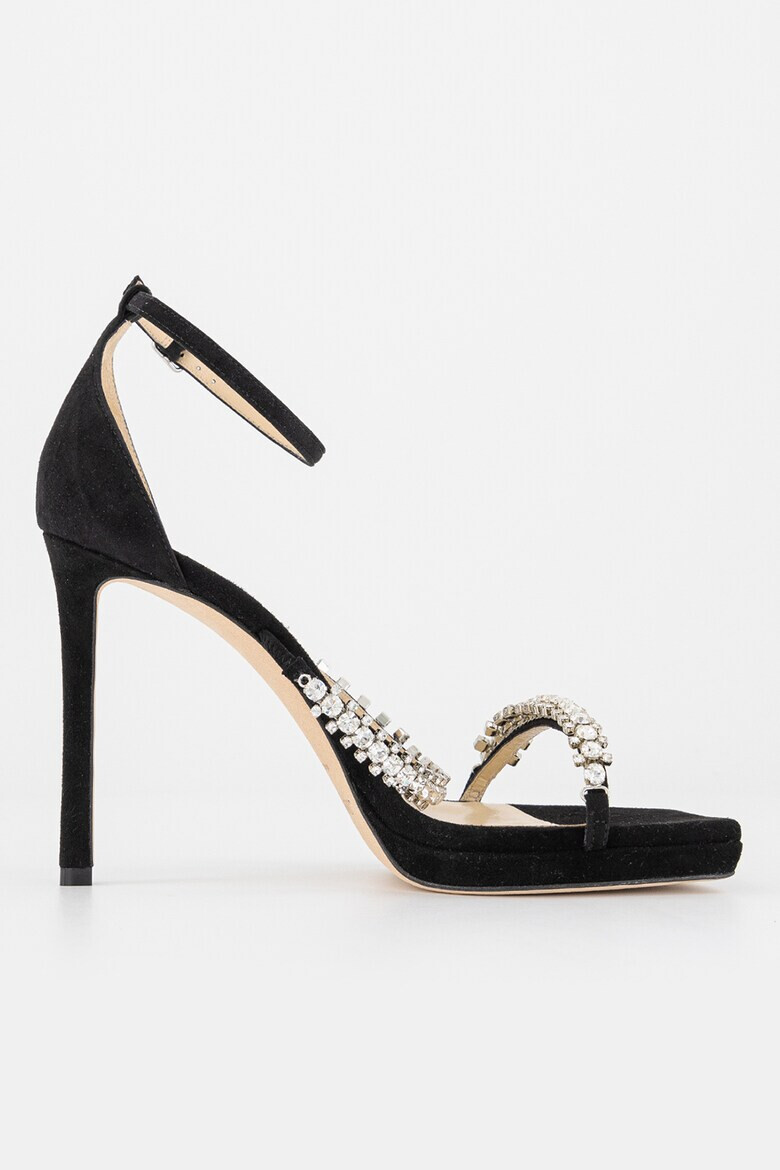 Jimmy Choo Велурени сандали Bing с кристали - Pepit.bg