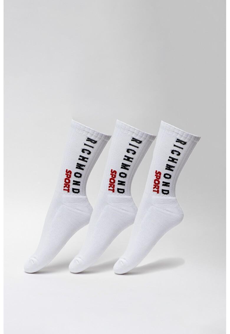John Richmond Underwear Унисекс чорапи с лого - 3 чифта - Pepit.bg