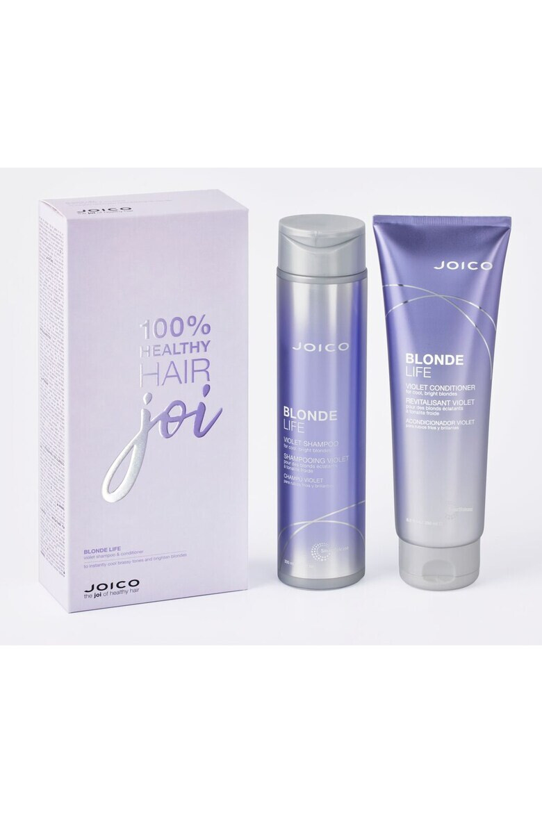 Joico Комплект Blonde Life Violet: Шампоан 300 мл + Балсам 250 мл За блондинки - Pepit.bg