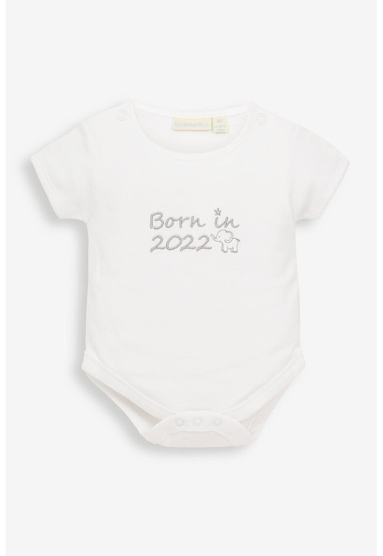 JoJo Maman Bebe Бродирано памучно боди - Pepit.bg