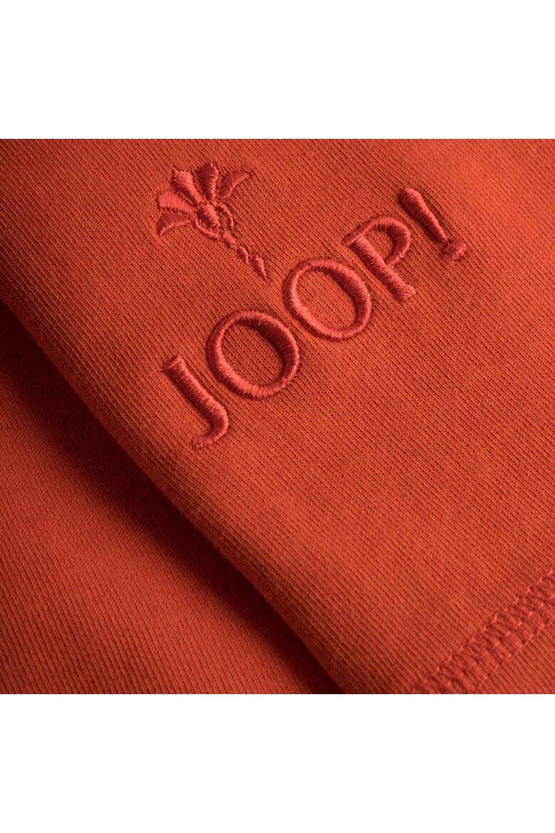 Joop Худи с паднали ръкави и лого - Керемидено червено - Pepit.bg