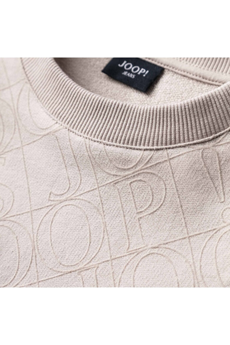 JOOP Jeans Суитшърт с монограм - Бял - Pepit.bg