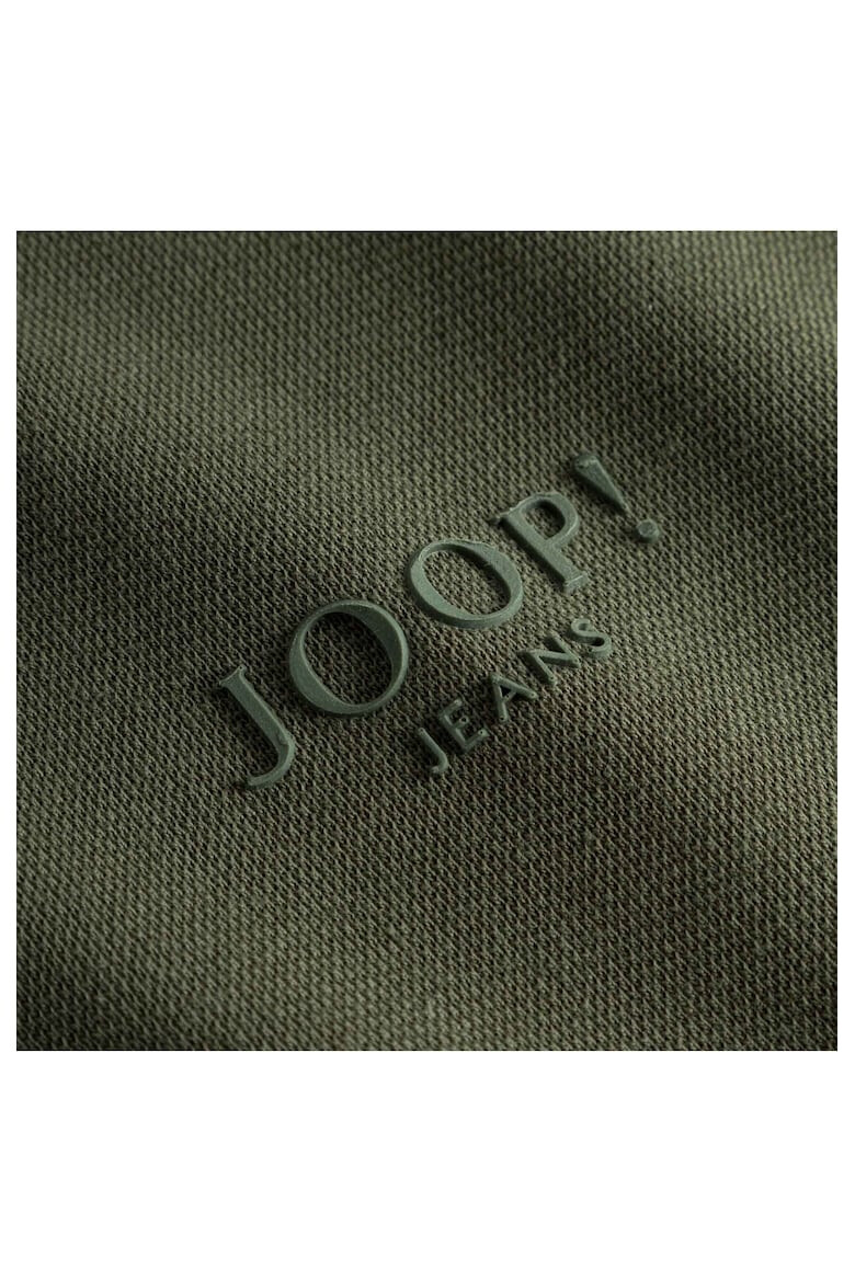 JOOP Jeans Тениска Adam с яка и къс цип - Pepit.bg