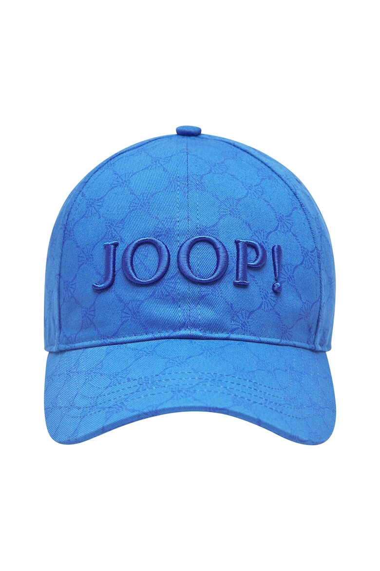 Joop Памучна шапка с бродирано лого - Син - Pepit.bg