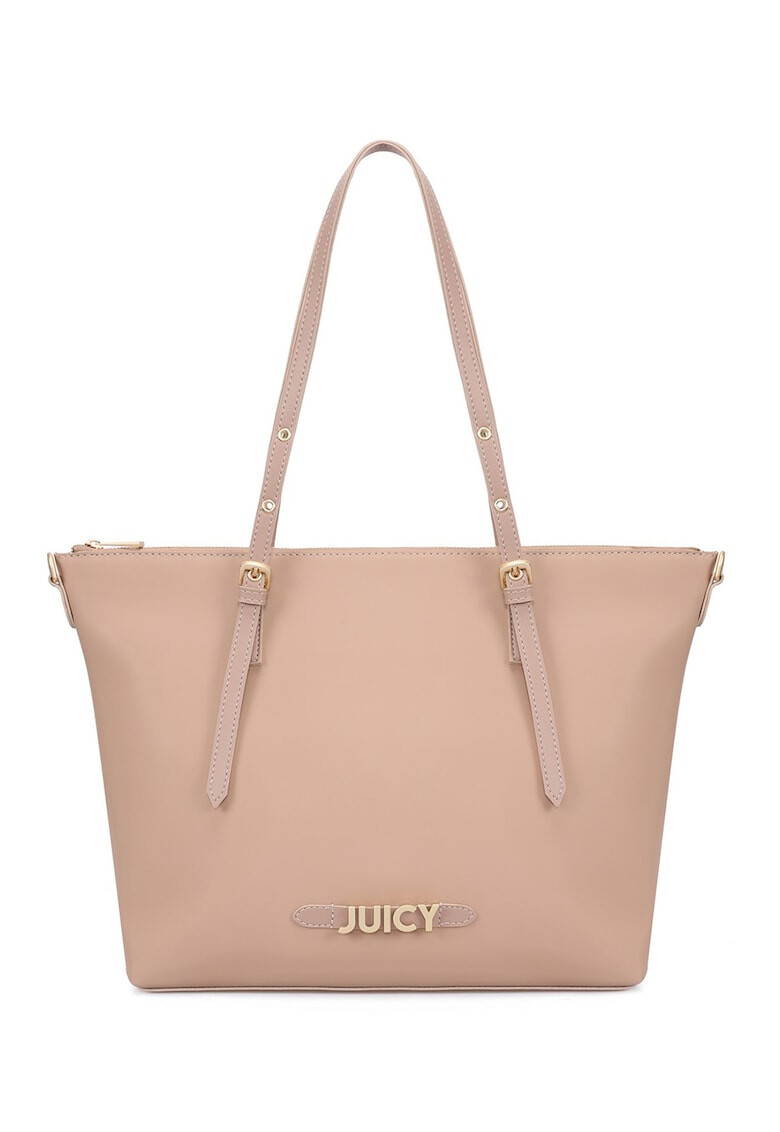 Juicy Couture Шопинг чанта от еко кожа с метално лого - Pepit.bg