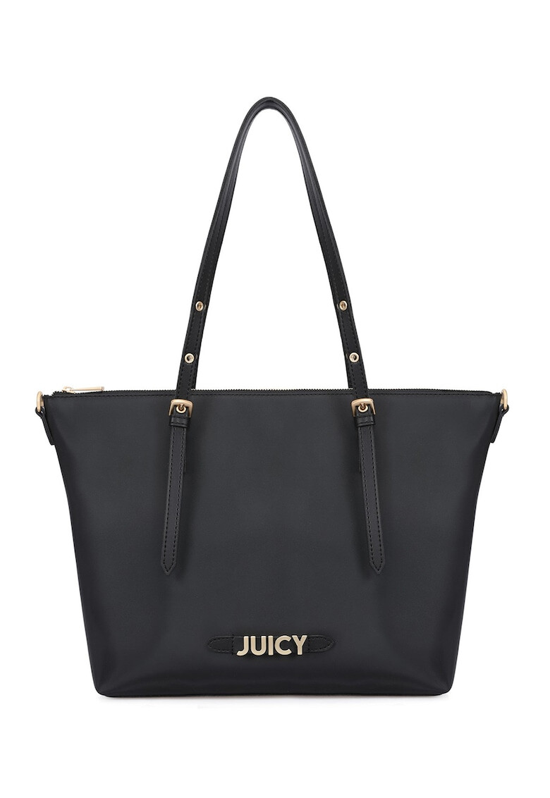 Juicy Couture Шопинг чанта от еко кожа с метално лого - Pepit.bg