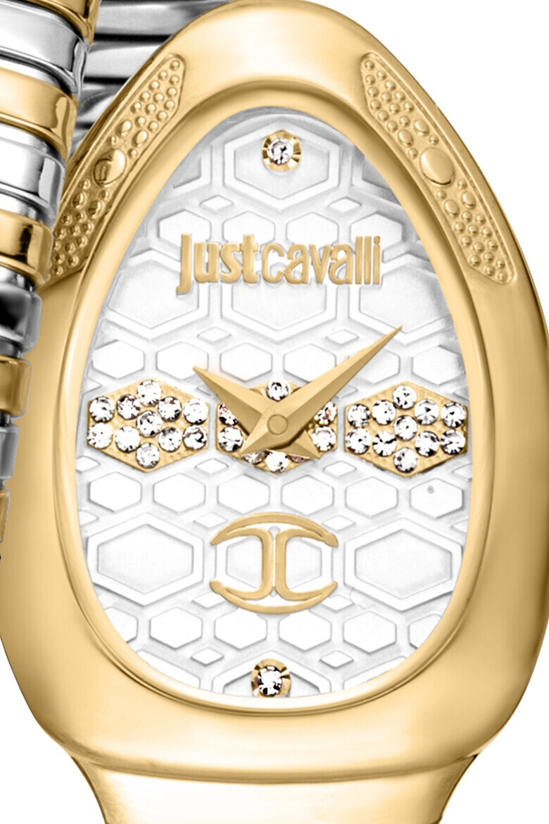 JUST CAVALLI Кварцов часовник с увит дизайн - Pepit.bg