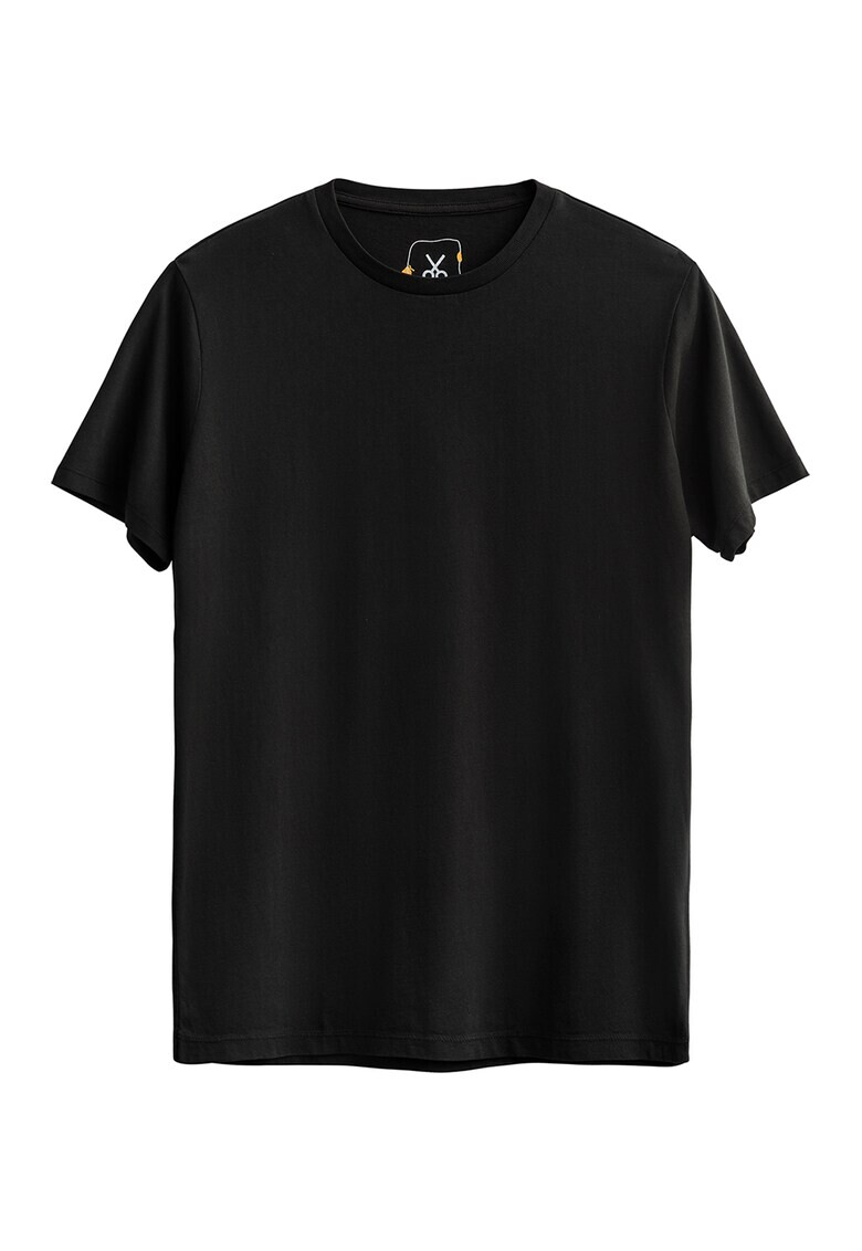 KAFT Унисекс тениска с овално деколте - Pepit.bg