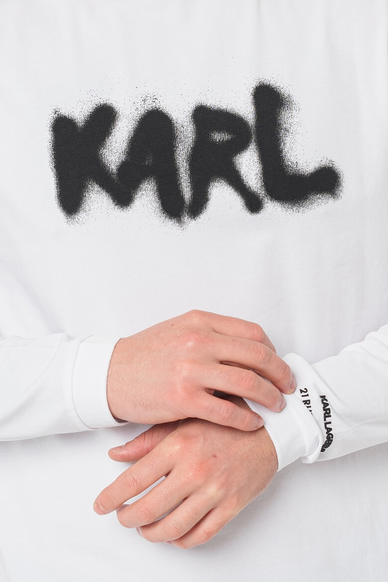 Karl Lagerfeld Блуза с лого - Pepit.bg