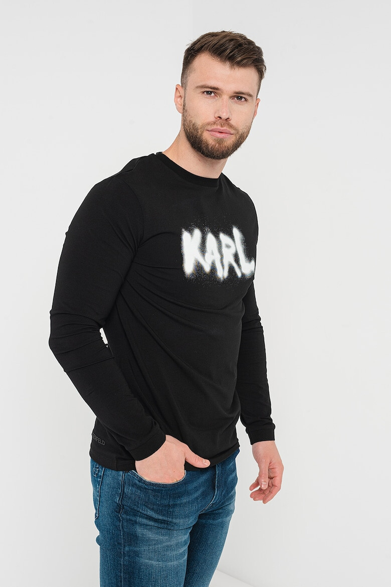 Karl Lagerfeld Блуза с лого - Pepit.bg