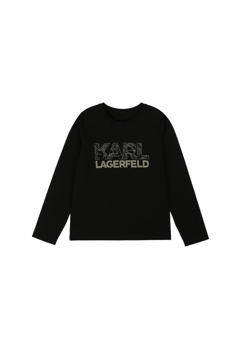 Karl Lagerfeld Блуза с модал и лого - Pepit.bg