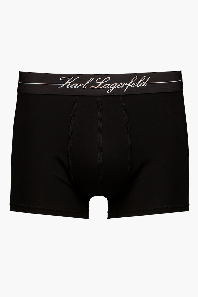 Karl Lagerfeld Боксерки с лиосел - 3 чифта - Избеляло черно - Pepit.bg