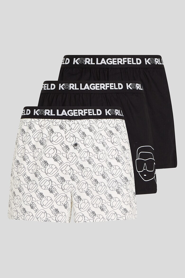 Karl Lagerfeld Боксерки с принт 3 чифта - Pepit.bg
