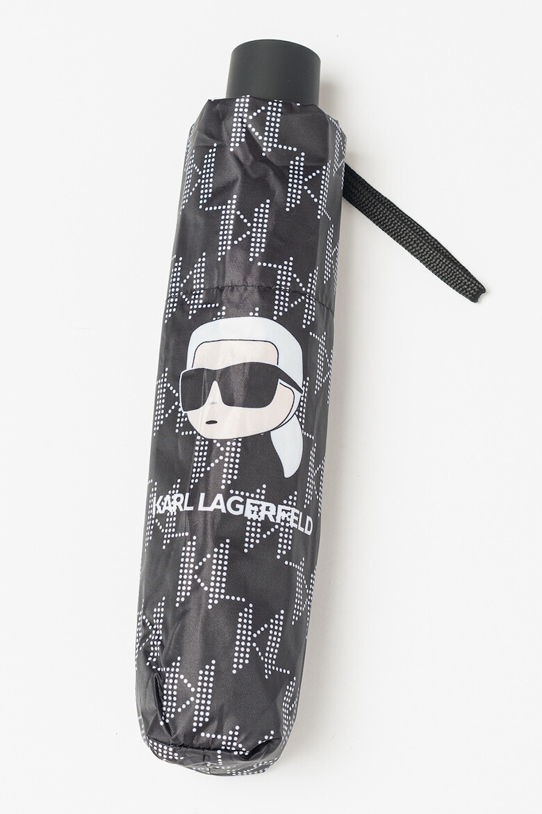 Karl Lagerfeld Чадър Ikonik с лого - Pepit.bg