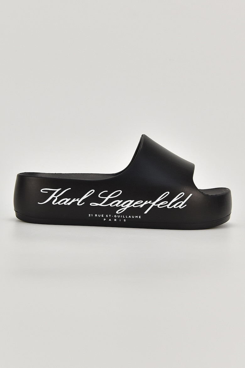 Karl Lagerfeld Чехли с равна платформа и лого - Pepit.bg