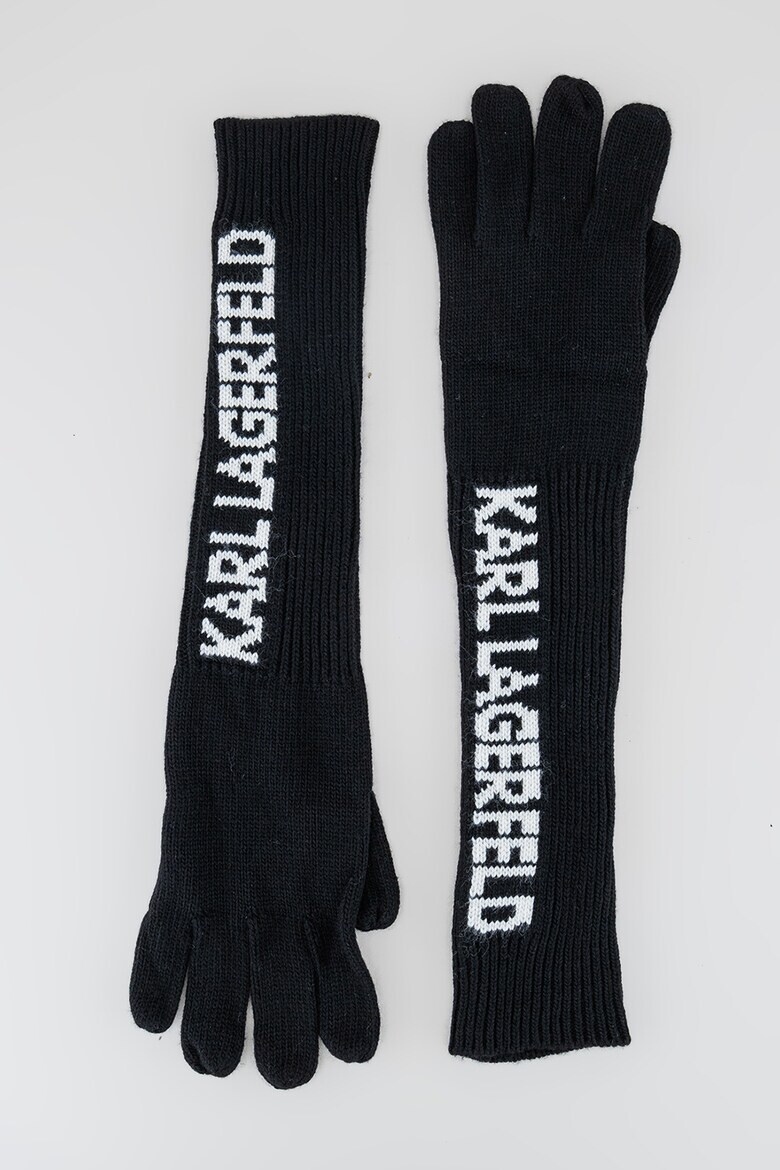 Karl Lagerfeld Дълги ръкавици с лого - Pepit.bg