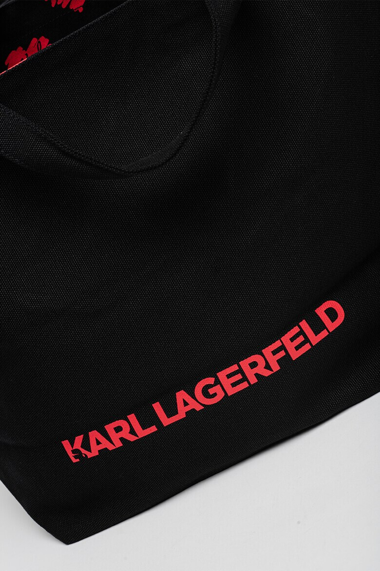 Karl Lagerfeld Двулицева шопинг чанта на сърца - Pepit.bg