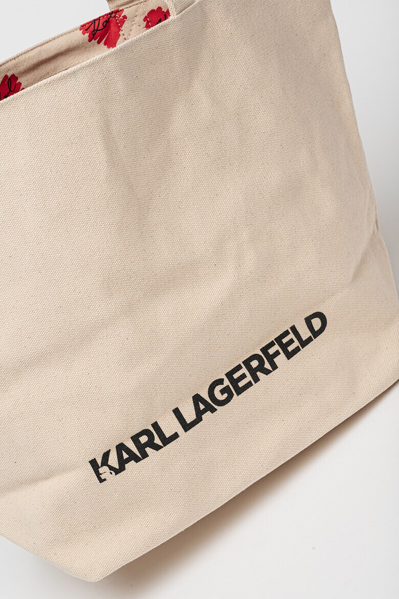 Karl Lagerfeld Двулицева шопинг чанта на сърца - Pepit.bg