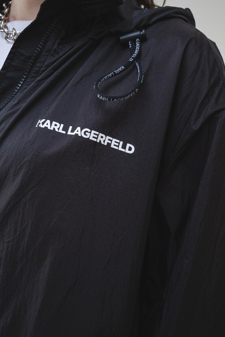 Karl Lagerfeld Яке с лого - Черен - Pepit.bg