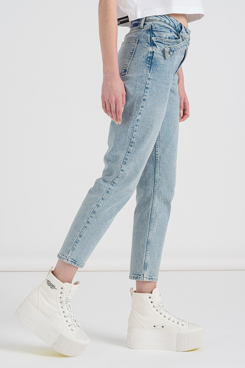 KARL LAGERFELD JEANS Дънки Mom деграде - Pepit.bg