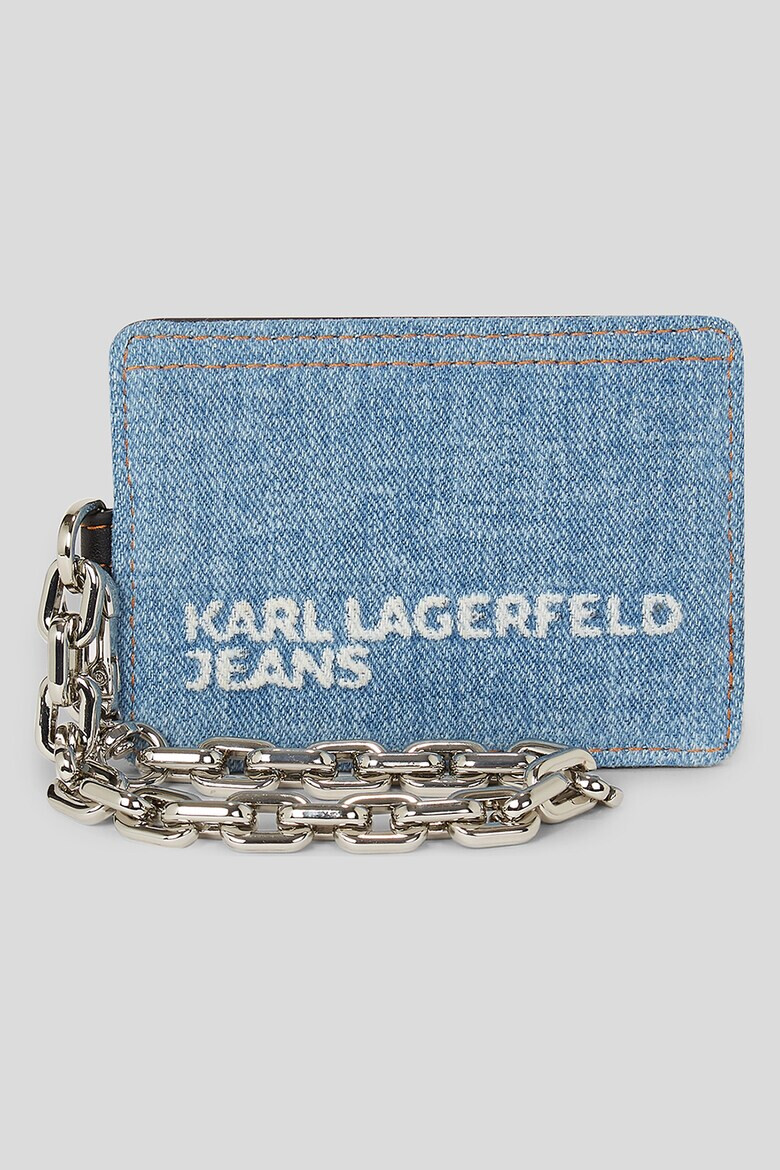 KARL LAGERFELD JEANS Дънков портфейл с лого - Pepit.bg