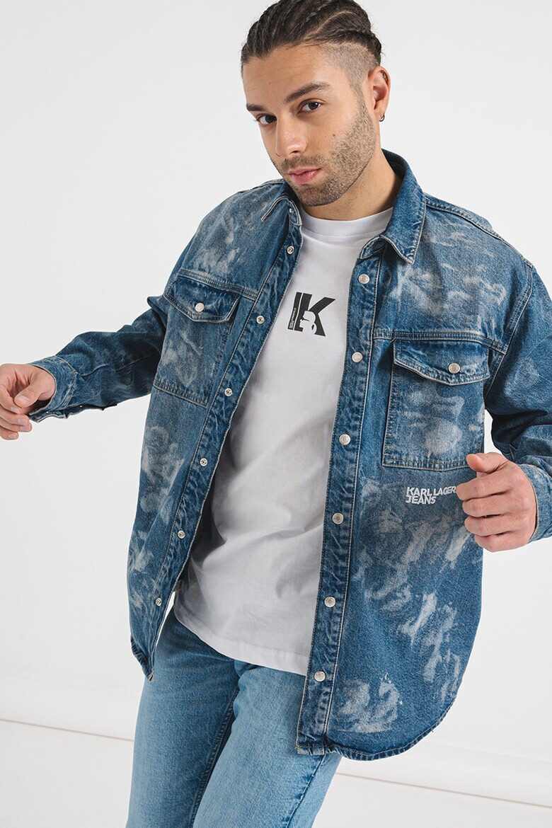 KARL LAGERFELD JEANS Дънков шакет Bleached - Pepit.bg