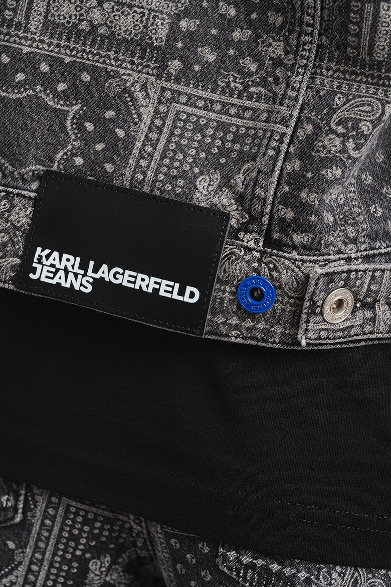 KARL LAGERFELD JEANS Яке от деним с шарка - Pepit.bg