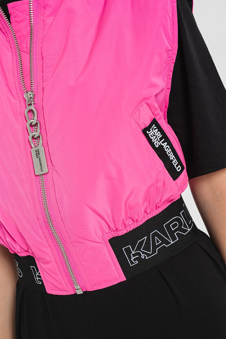 KARL LAGERFELD JEANS Къс елек с цип - Pepit.bg