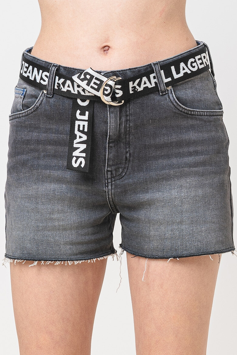 KARL LAGERFELD JEANS Къс панталон от деним с висока талия - Pepit.bg