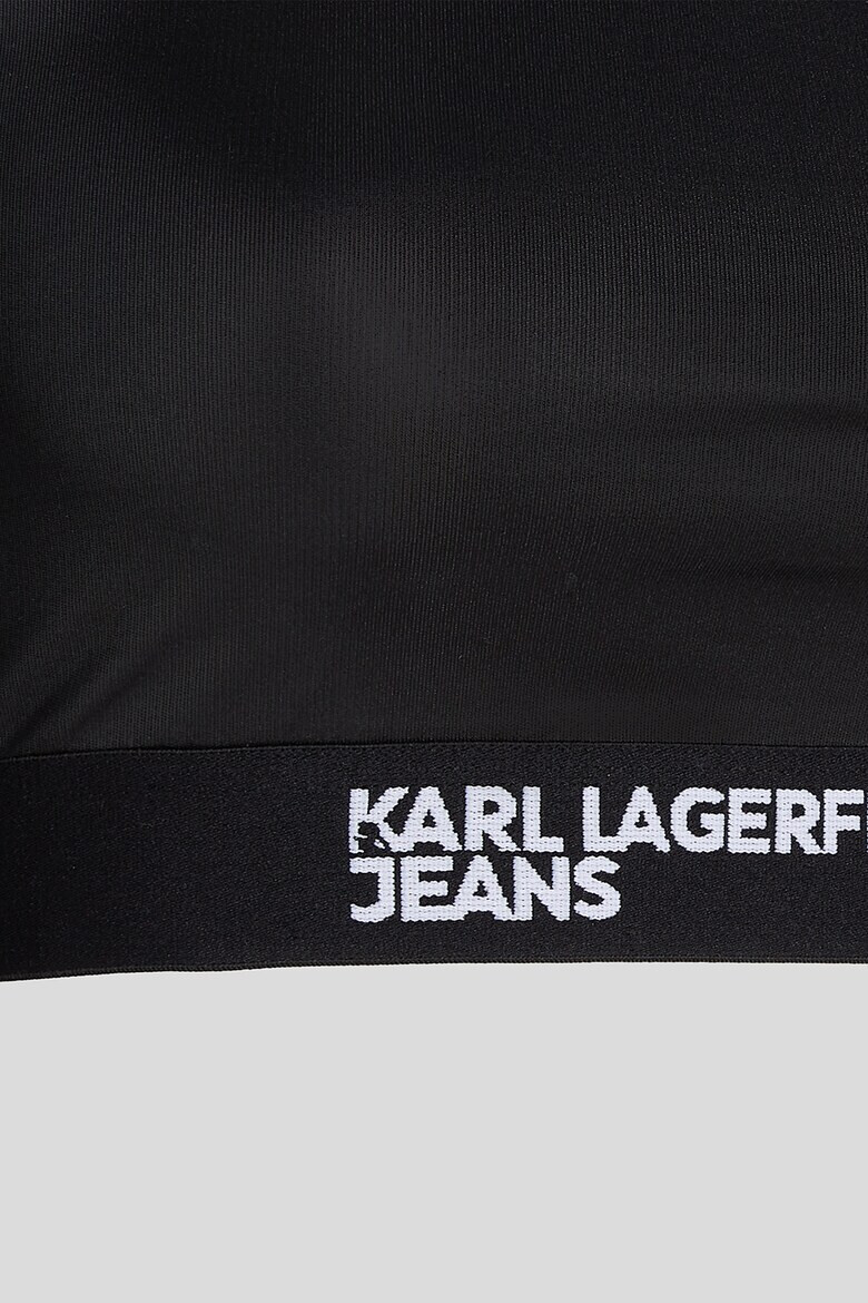 KARL LAGERFELD JEANS Къса блуза с лого - Pepit.bg