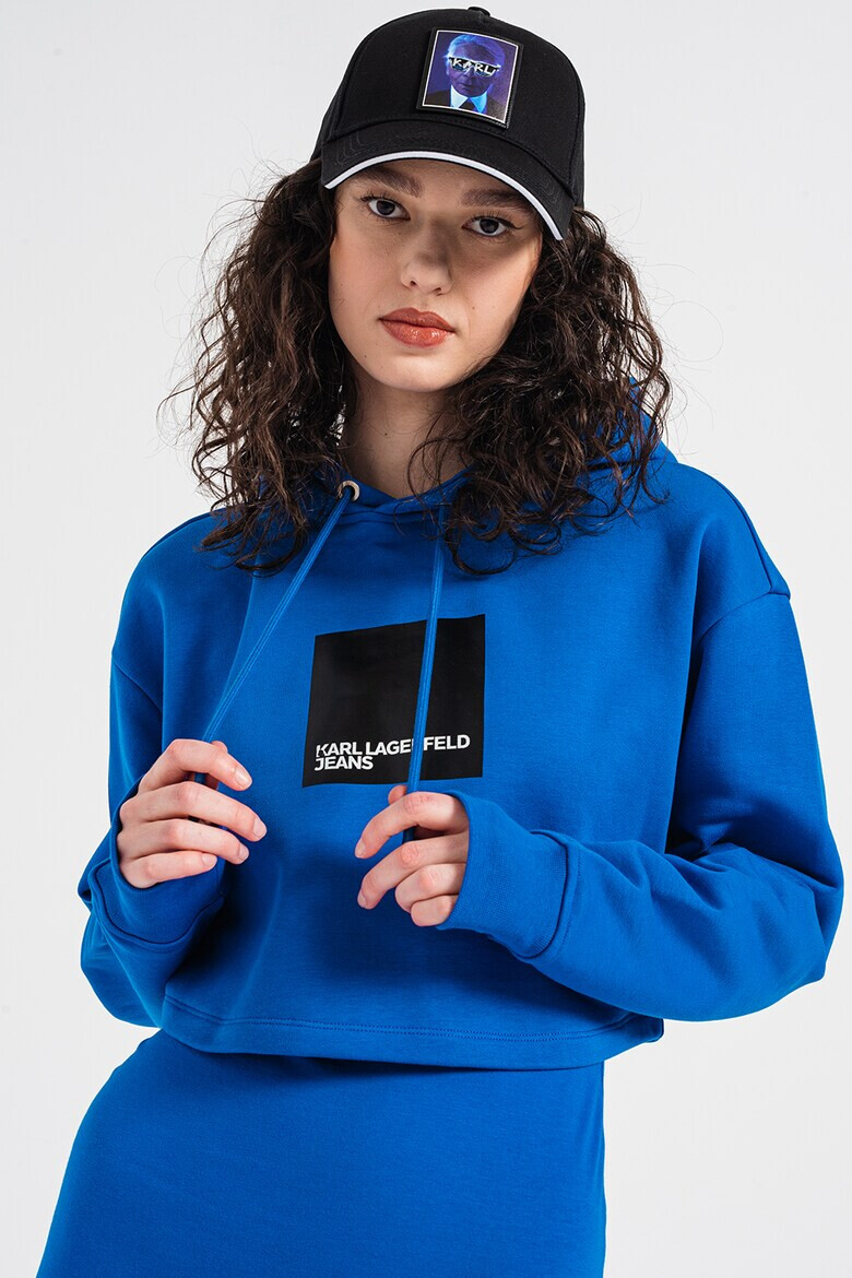 KARL LAGERFELD JEANS Късо худи с лого - Pepit.bg