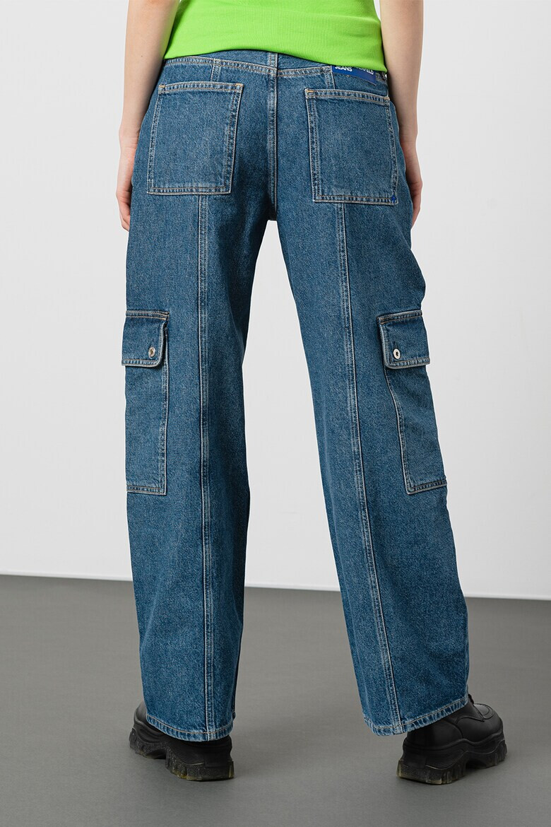 KARL LAGERFELD JEANS Прав панталон карго - Син - Pepit.bg