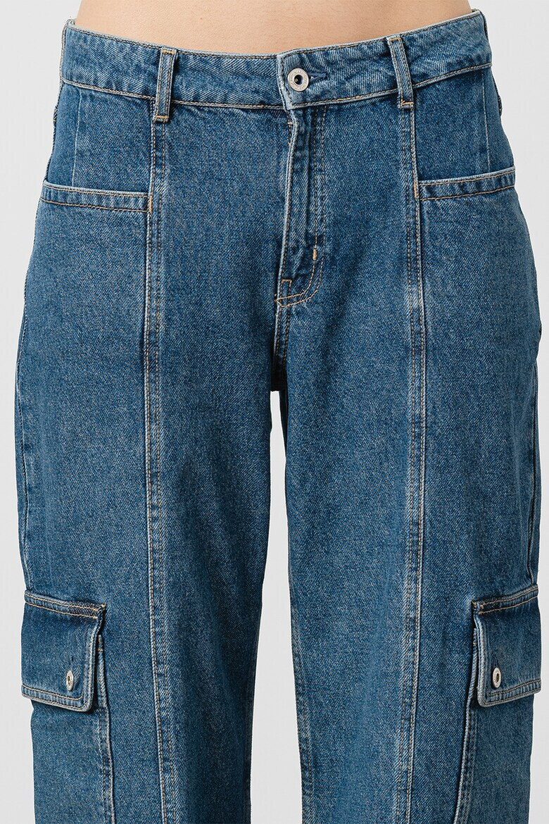KARL LAGERFELD JEANS Прав панталон карго - Син - Pepit.bg