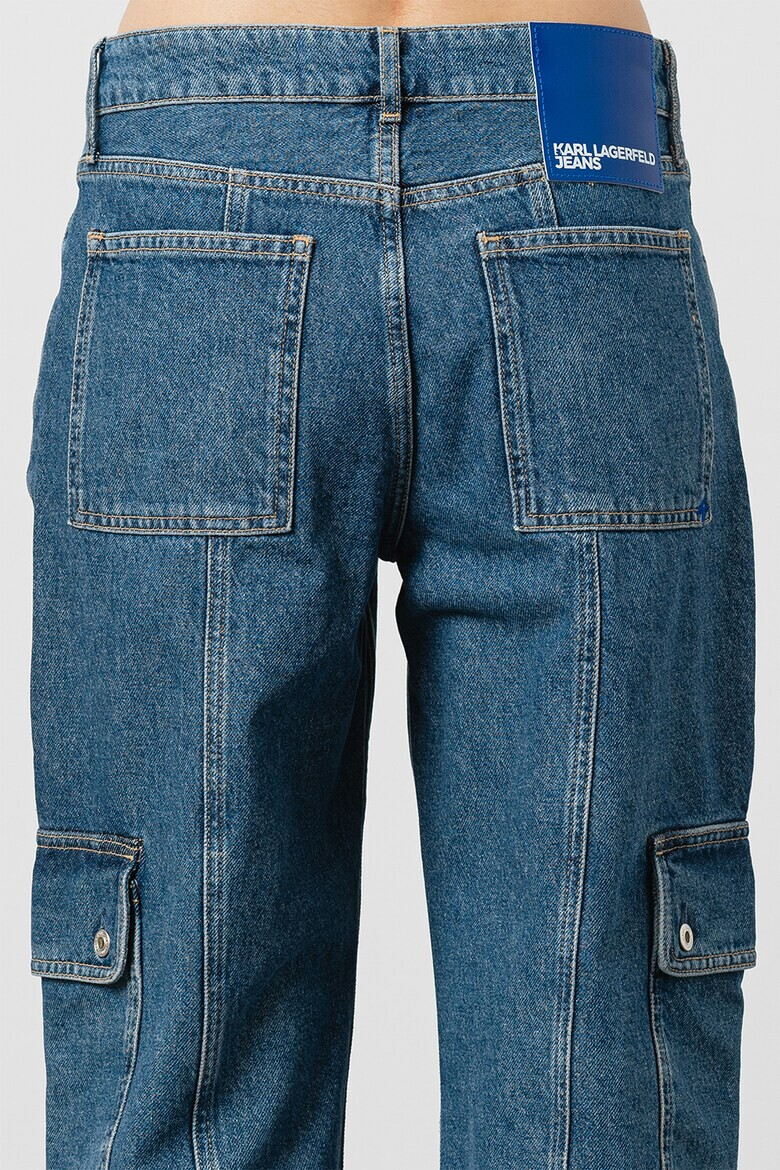 KARL LAGERFELD JEANS Прав панталон карго - Син - Pepit.bg