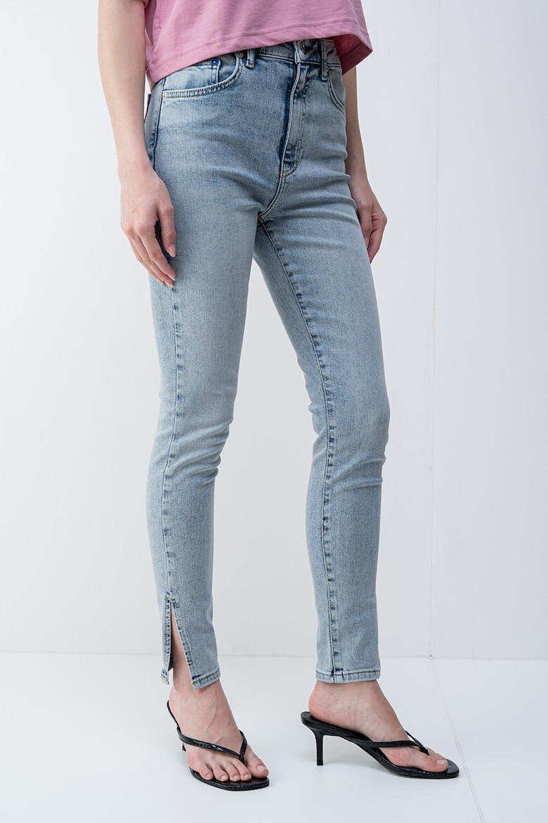 KARL LAGERFELD JEANS Слим дънки - Светлосин меланж - Pepit.bg